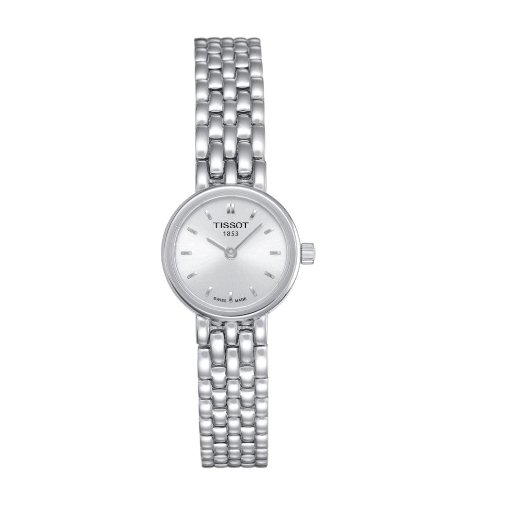 Tissot Lovely T0580091103100 dameur med sølvfarvet urskive og stål lænke, Model T0580091103100