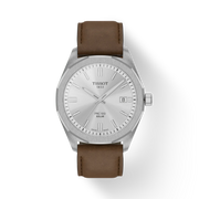 TISSOT PRC 100 SOLAR QUARTZ 39MM BRUN LÆDERREM