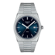 TISSOT PRX 40MM BLÅ URSKIVE