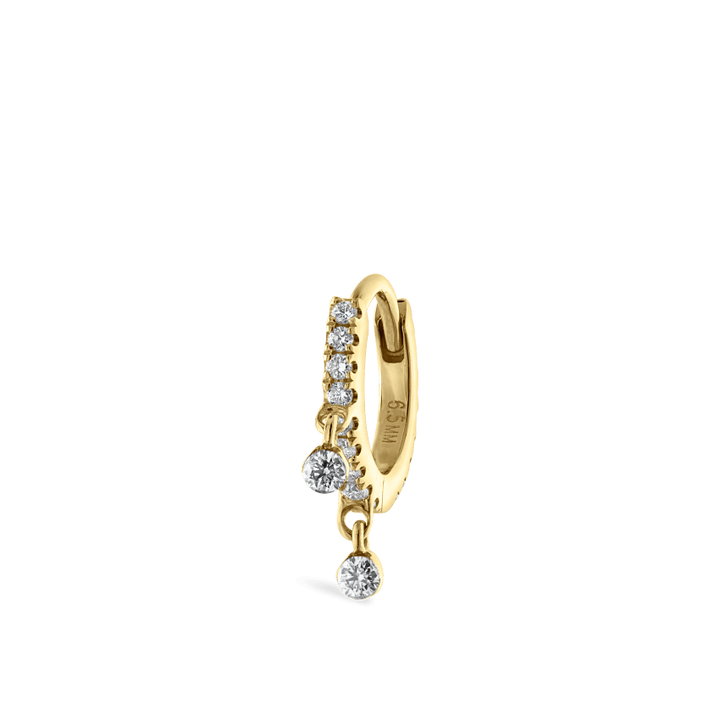 MARIA TASH Diamond Eternity Double Dangle Hoop 6,5mm