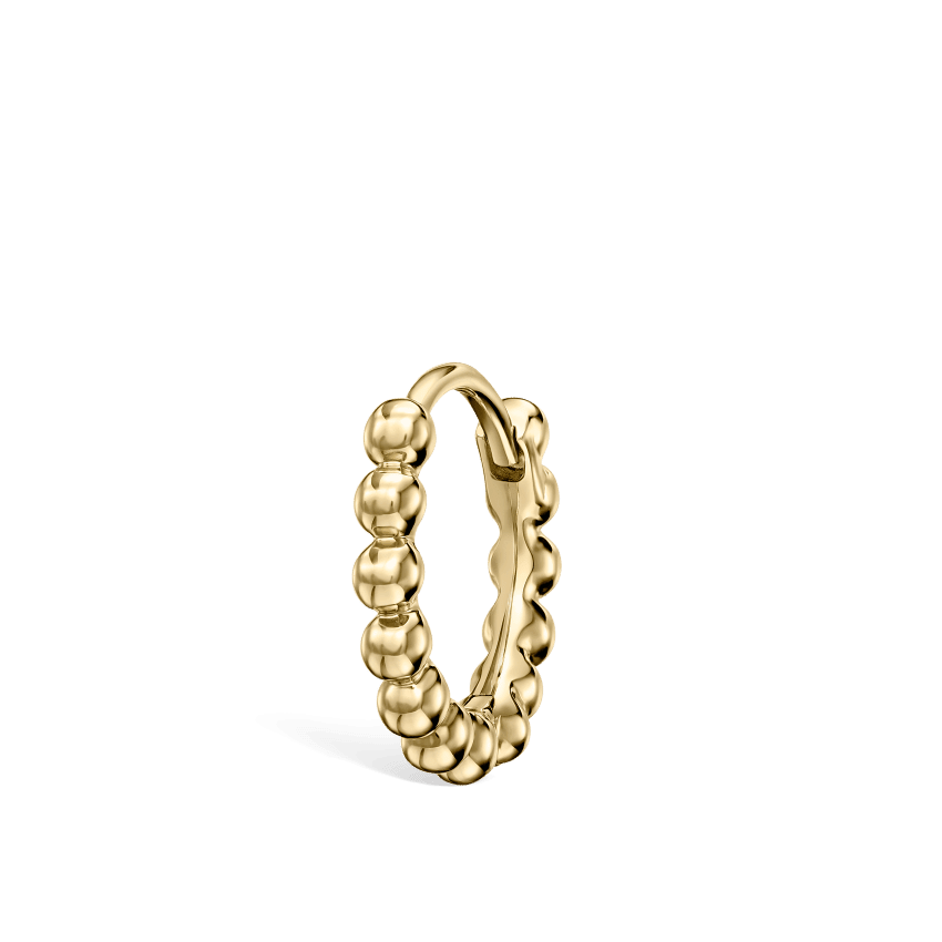 MARIA TASH Granulated Hoop Earring 8mm