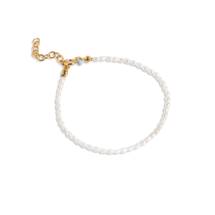 Enamel Erna Pearl Bracelet - B110G - B110G