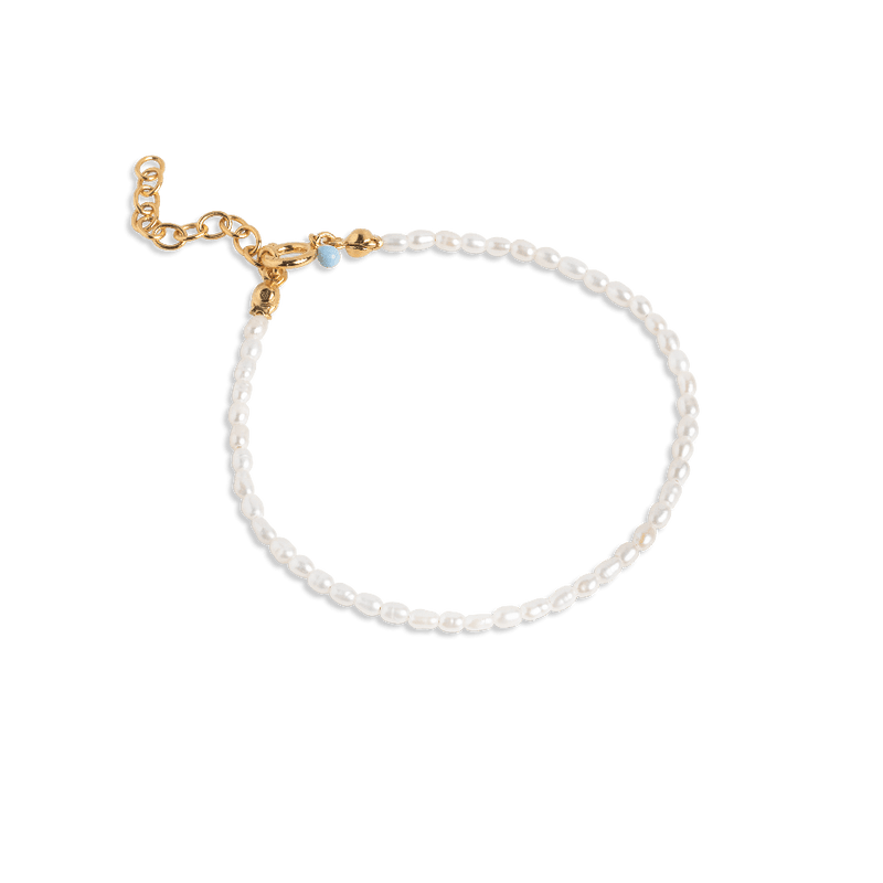 Enamel Erna Pearl Bracelet - B110G - B110G