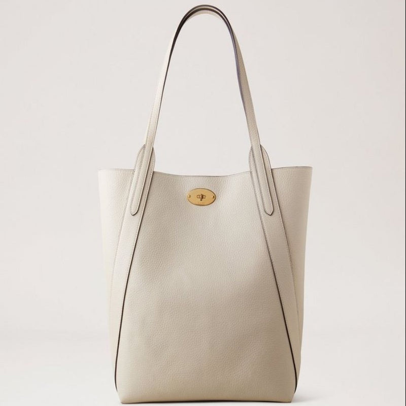 Mulberry Taske - North South Bayswater Tote Chalk