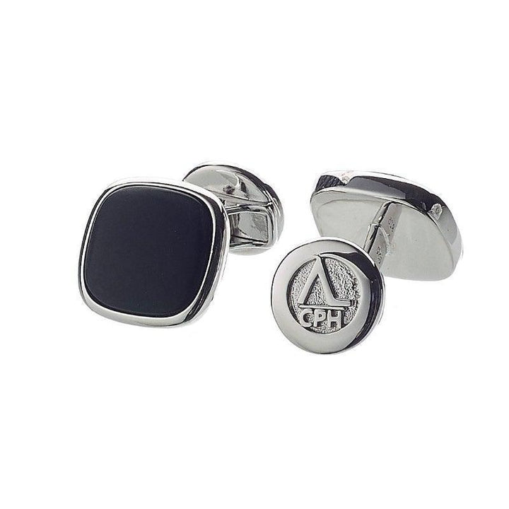 Alexander Lynggaard Hope Cufflinks Onyx viser elegante manchetknapper i sølv med sort onyx detalje. Model H31101-1