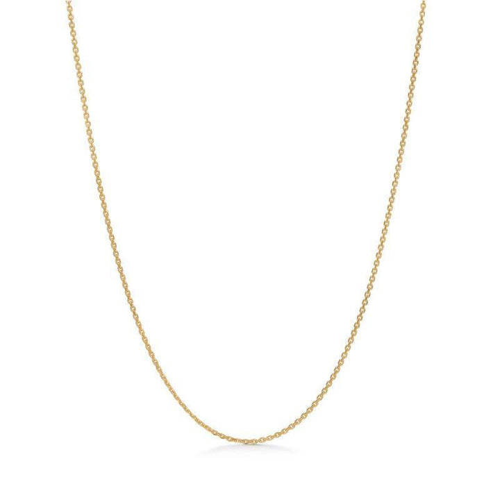 Anker Facet 8 kt Halskæde 45 cm - 9320110 - Halskæde - 9320110