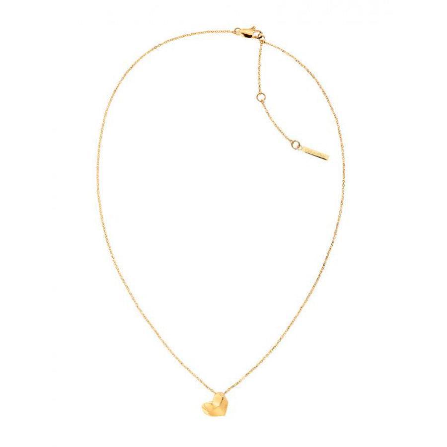 Calvin Klein Faceted Heart Necklace stål/gold - 35000036 - 35000036