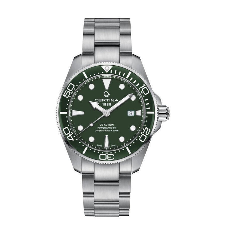 Certina DS Action Powermatic 80 Herreur - Grøn Urskive - Herreur - C0326071109100