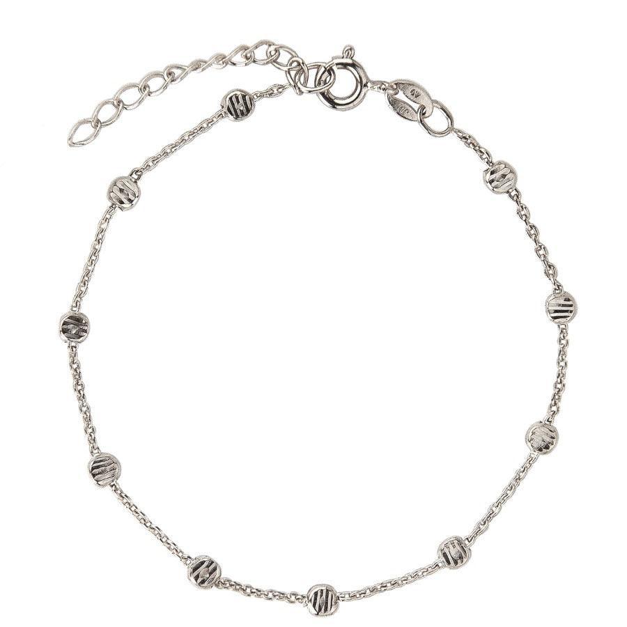 Jeberg Jewellery Beads Bracelet sølv - 4575-16-S - 4575-16-S
