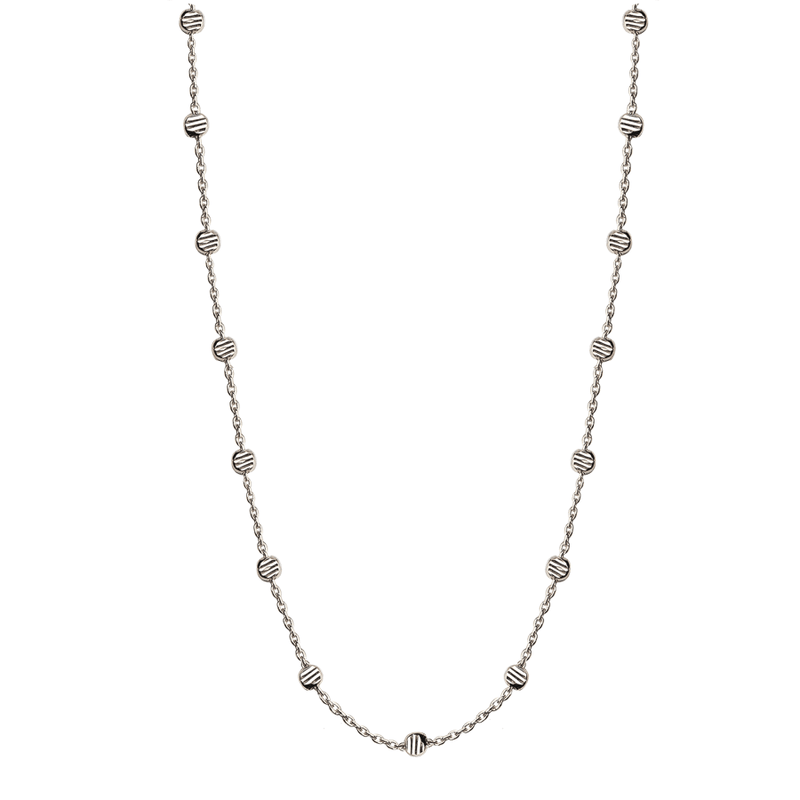 Jeberg Jewellery Beads Necklace sølv - 4575-42-S - 4575-42-S