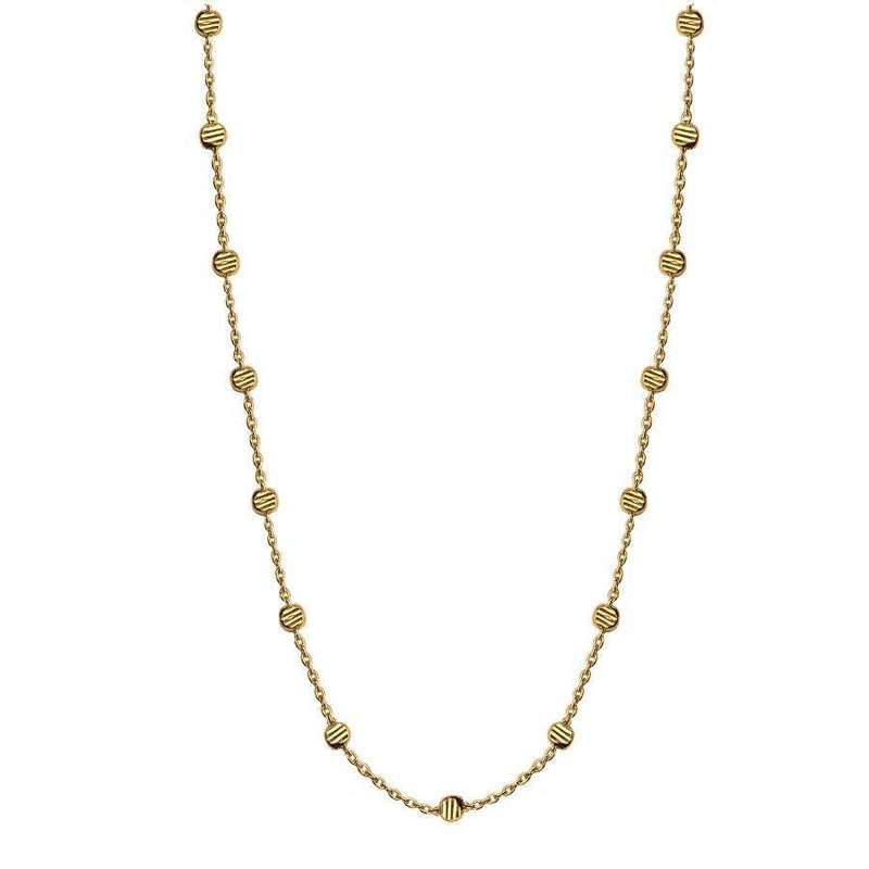 Jeberg Jewellery Gold Beads Necklace sølvforgyldt - 4575-42-G - 4575-42-G