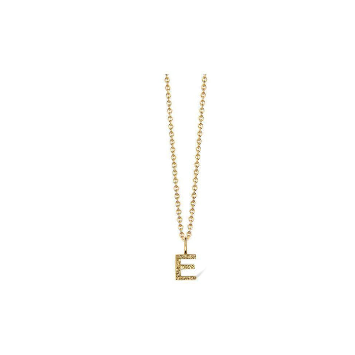 Jeberg Jewellery I AM ME bogstav sølvforgyldt halskæde med E vedhæng i guld-look, Model 42000-005-5.