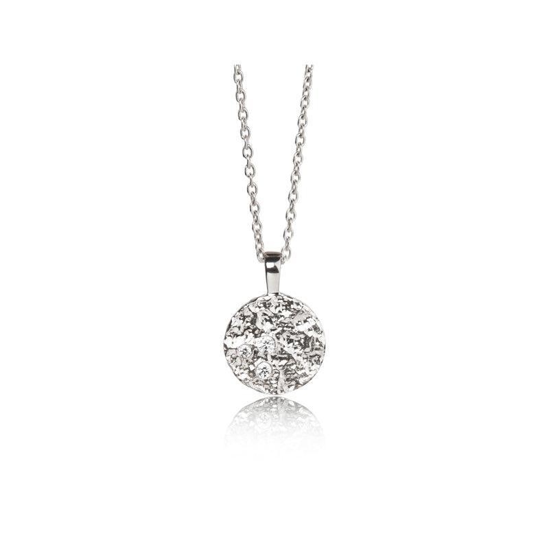 Jeberg Jewellery Piece of The Moon Necklace sølv - 4802-42-Silver - 4802-42-Silver
