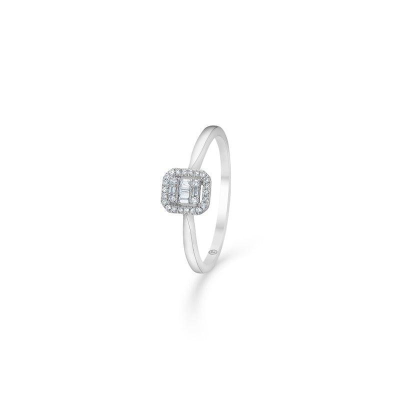 Mads Z 14 kt. Elizabeth Diamant Ring 0.09ct Hvidguld - 1641030-001