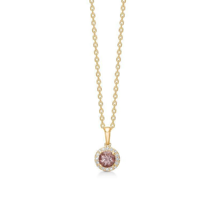 Mads Z 14 kt. Madeleine Rosa Granat Vedhæng 0.04 ct. - Vedhæng - 1536012