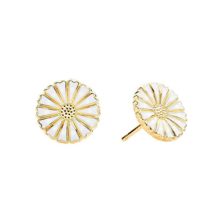 Marguerit Ørestik Forgyldt Guld 11mm - 909011-4-M - Øreringe - 909011-4-M