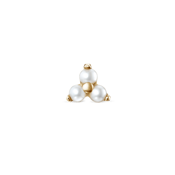 MARIA TASH Pearl Trinity Stud - Øreringe - XTRPE-YG-W3-001
