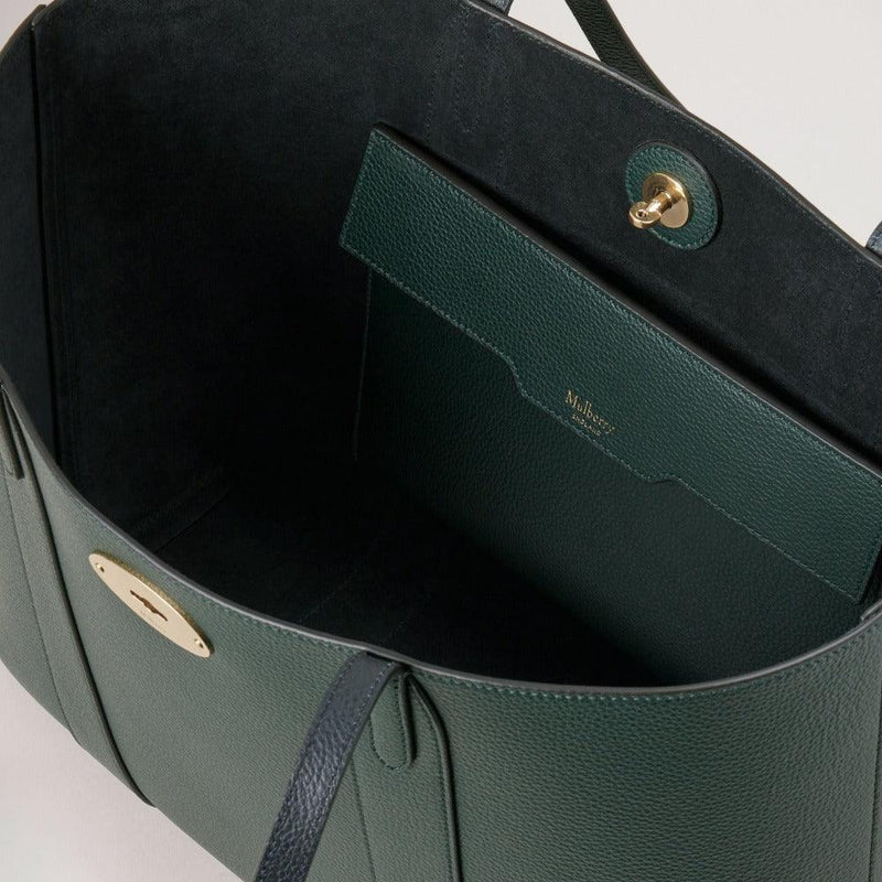 Mulberry Bayswater Tote Small Classic Grain Mulberry Green - HH5727/205Q633