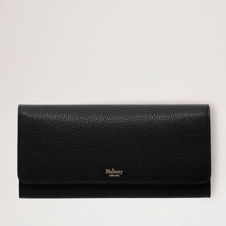 Mulberry Continental Wallet i sort læder, klassisk og elegant design. Model RL4440205A100.