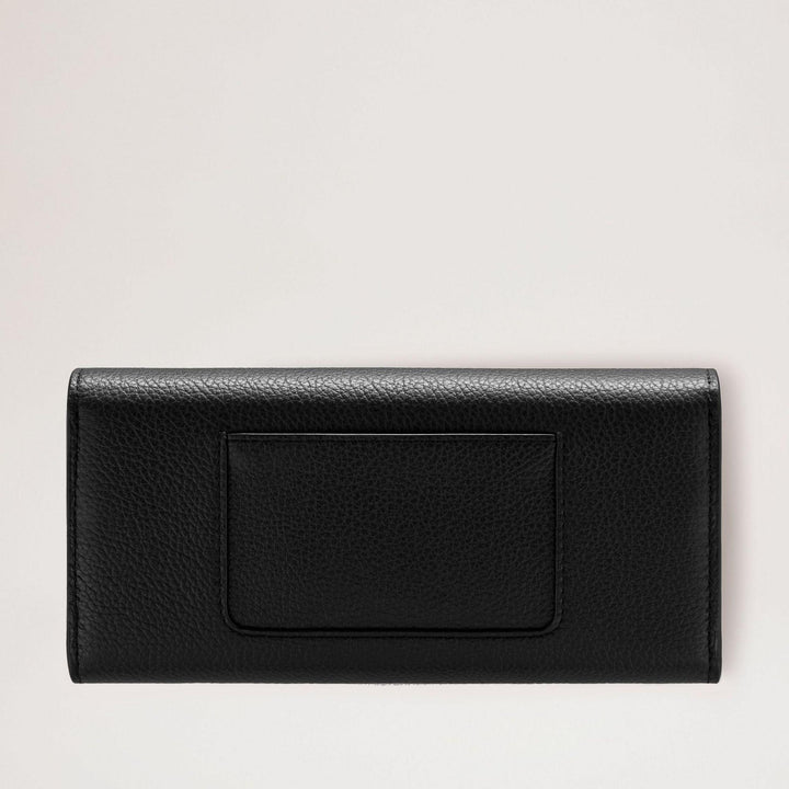 Mulberry Pung Darley Wallet Small Classic Grain Black, sort pung i grynet læder, set bagfra. Model RL4868205A100