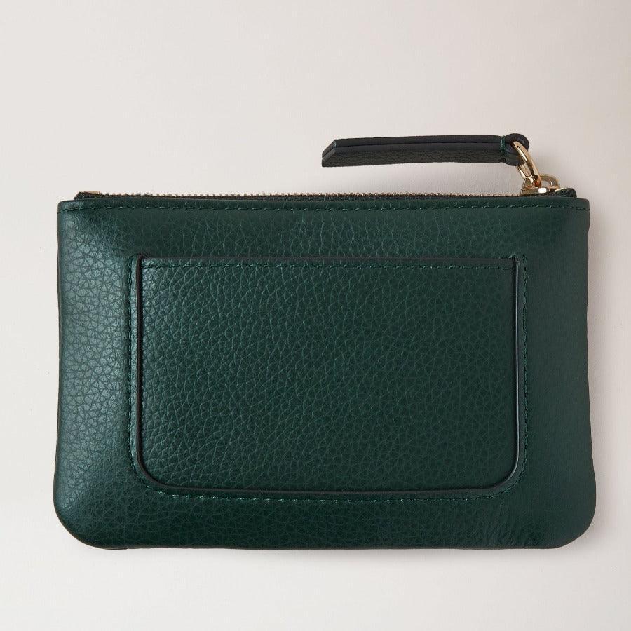 Mulberry Pung - Plaque Small Zip Coin Pouch Mulberry Green - RL7067/205Q633