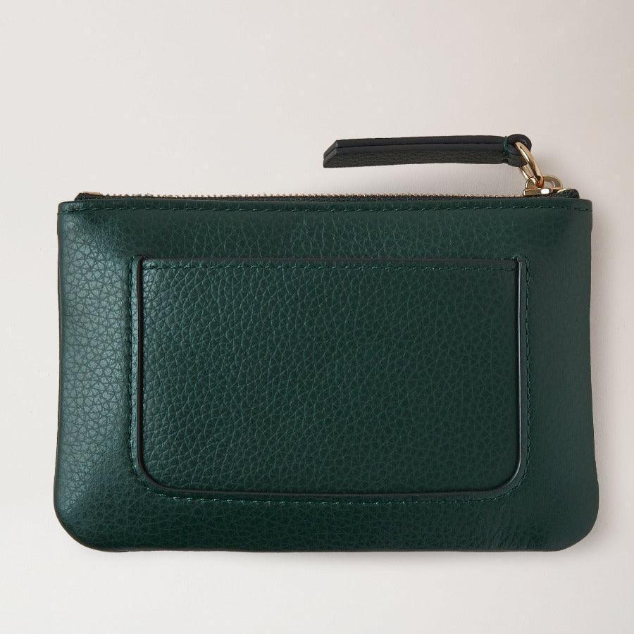 Mulberry Pung - Plaque Small Zip Coin Pouch Mulberry Green - Plaque - RL7067/205Q633
