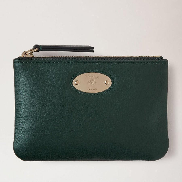 Mulberry Pung - Plaque Small Zip Coin Pouch Mulberry Green - Plaque - RL7067/205Q633