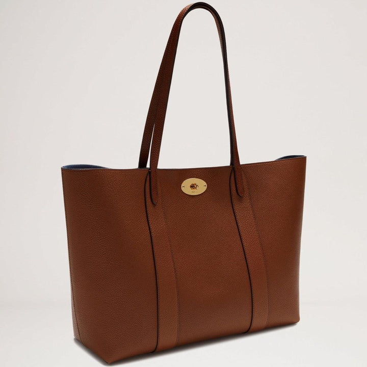 Mulberry Bayswater Tote Small Classic Grain oak forside, brun lædertaske, SKU 81831