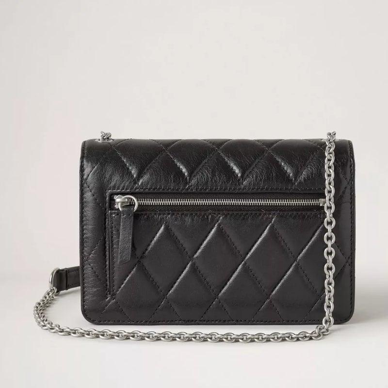 Mulberry Taske - Small Darley Black Quilted Shiny Calf - RL6060/211A100