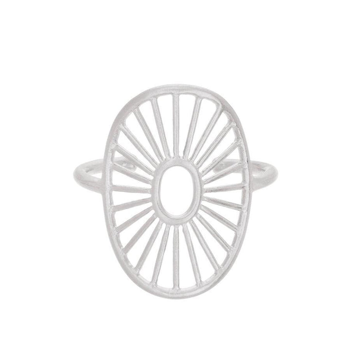 Pernille Corydon Daylight ring sølv, forside, smuk åben cirkel design, model R-571-S.