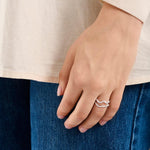 Pernille Corydon Double Wave Ring - R-456-S - R-456-S-001