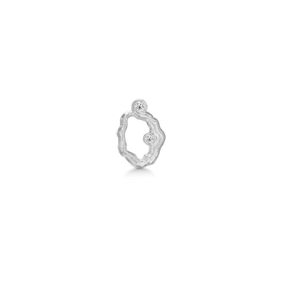 Polar Jewelry Aurora Sølv Ørestik Single - AUR-ST-SL-CZ-00408