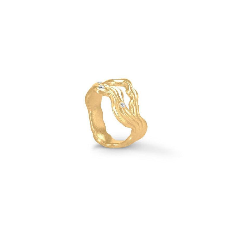 Polar Jewelry Cassiopeia Forgyldt Ring - CAS-RI-GD-WZ-001
