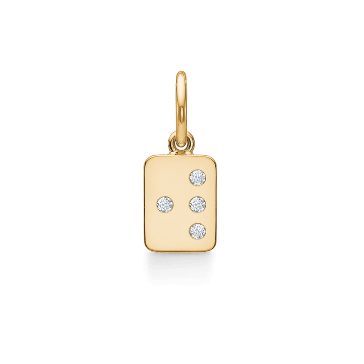RO Copenhagen My Secret A-W Bogstavs Vedhæng i guld med diamanter, Model 102P0-022-32