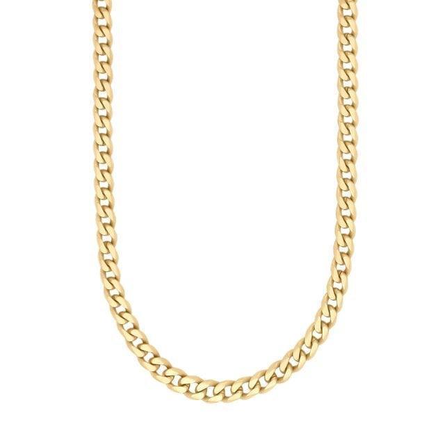 Son of Noa herre halskæde forgyldt stål med klassisk kædedesign i guld, Model 893101-3-1.